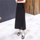 One-piece skirt for women in autumn and winter new retro high-waist solid color wrap skirt tied large hem skirt to make them look slim summer long skirt