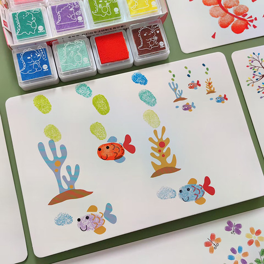 4 bidons de peinture au doigt Crayola Mini Kids - Peinture enfant