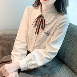 Doll Collar Long-Sleeved Shirt for Girls, Spring 2026 New Style, Sweet Japanese Style Jk Shirt for Middle and High School Students