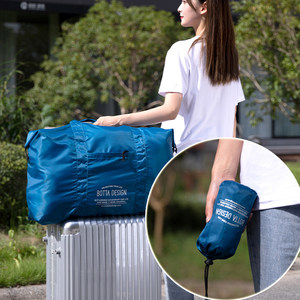 
Ultra-light carrying short travel bag foldable luggage quilt storage bag large capacity trolley case gym bag