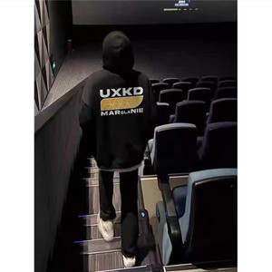 重磅纯棉美式潮牌oversize连帽卫衣男设计感加绒加厚情侣高街外套