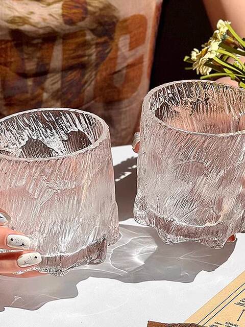 Callures Glacier Cup Glass Cup Liquor Cup Beverage Cup Liquor Whiskey ...