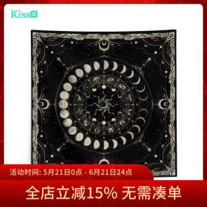 
[Genuine in stock] Moon phase velvet tablecloth Tarot card Renaultman large tablecloth 70CM velvet tablecloth