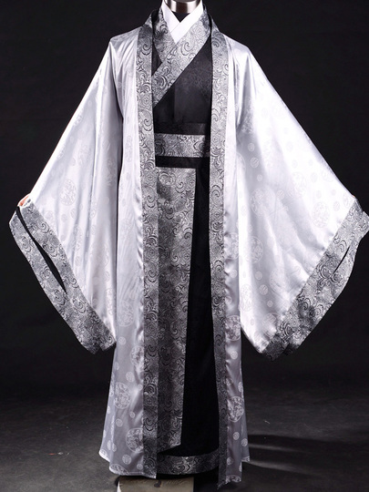 Un-brand Cardigan Uomo Stile Cinese Hanfu | Giacca Leggera In Cotone E Lino | Con Ricami Animali | Taglie Forti Fino A 5XL