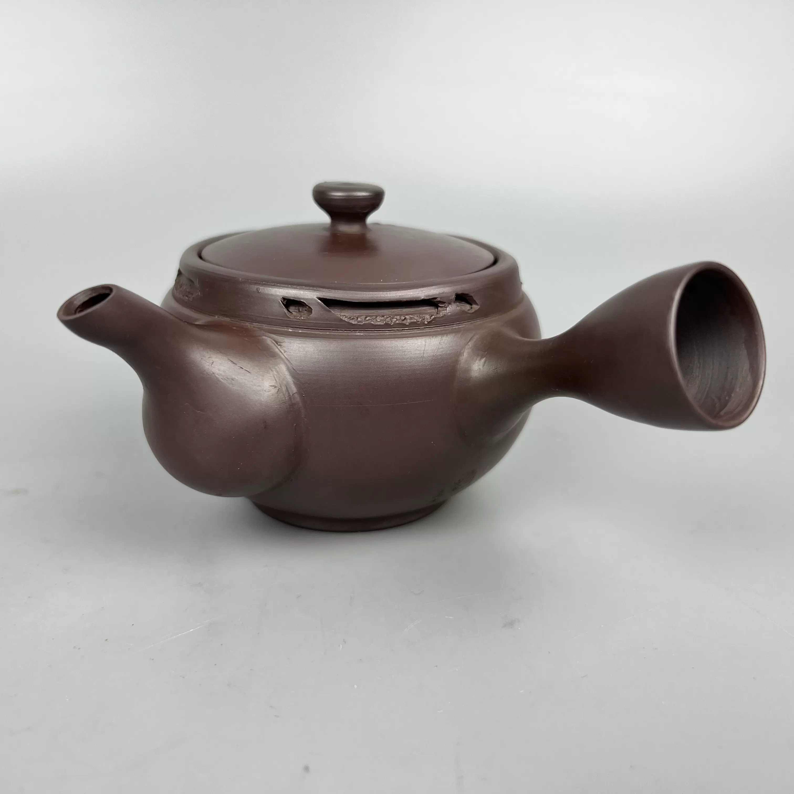 日本回流朱泥常滑烧高资宝生庵作茶壶260毫升茶道具全美品-Taobao