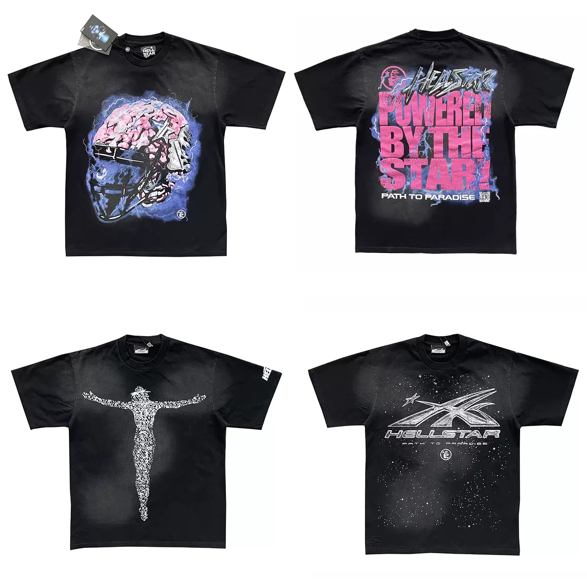 Hellstar Studios Brain Helmet Classic Tee歐美水洗短袖合集