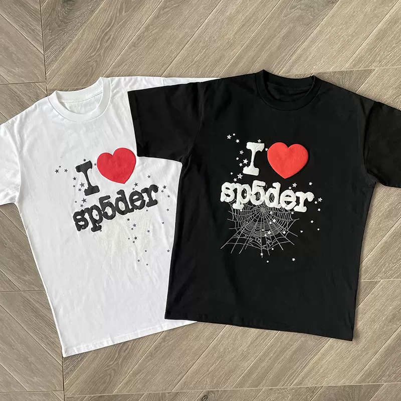 Sp5der sp5der tシャツdrip I Heart SP5DER Sp5der I Heart SP5DER Tee White - SS23 - GB