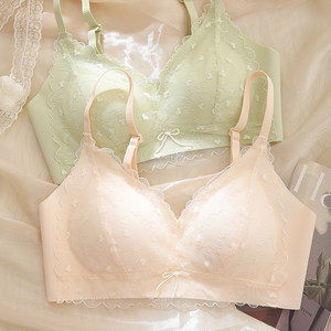 
2025 autumn and winter new style! Sexy lace girl bra without steel rings and traces gathered together with auxiliary breasts 717 subtle#