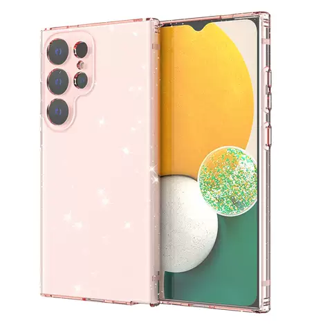 Girls Phone Cases Covers Shiny Glitter Bling Transparent Clear Silicone TPU Galaxy S24, Galaxy S24 Plus, Galaxy S24 Ultra, Galaxy S23, Galaxy S23 Plus, Galaxy S23 Ultra,