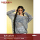 BeerBro spring and summer new texture hollow sweater cardigan lazy style loose silhouette hot girl knitted cardigan
