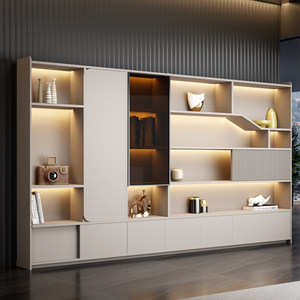 
Office bookcase boss desk file cabinet information cabinet with lock cabinet background storage office wooden modern file