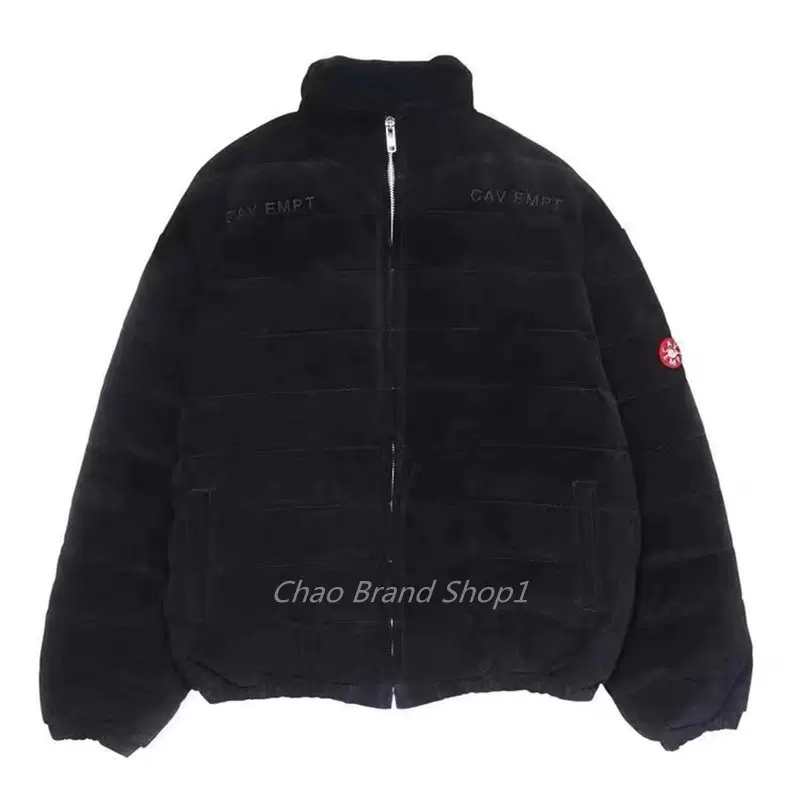 CAV EMPT C.E cavempt SUEDE DOWN JACKET翻毛皮羽绒棉服男女外套