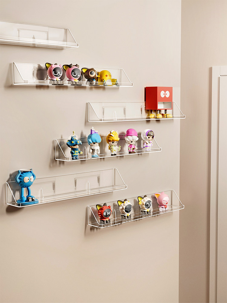 Boîte Présentation Acrylique Transparente Figurines Miniatures - Présentoir Mural Multi-Étages, Vitrine Collection Étanche Et Élégante