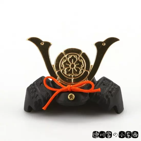 日本代购传统和风高岗铁器战国武将兜盔甲小文镇小摆件