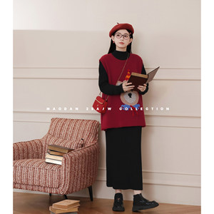 
Maodan [Birthday Bear] Nana’s pregnancy outfits, maternity clothes, new winter products, cute new vests and long skirts