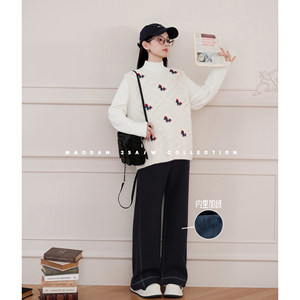 
Mao Dan [Fantasy] Nana's pregnancy outfits, maternity clothes, new winter products, fashionable vests and velvet pants