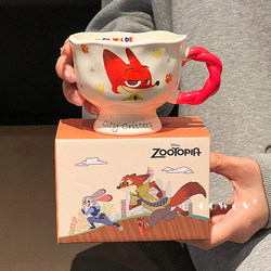 Zootopia Ceramic Mug Couple Water Cup Girl's Birthday Gift Cup Home Drinking Water Office