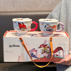 Zootopia Ceramic Mug Set Holiday Wedding Girl Birthday Housewarming Souvenir Gift Box