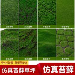 Simulated moss moss lawn plant artificial grass moss decoration model window landscaping bonsai fake moss turf