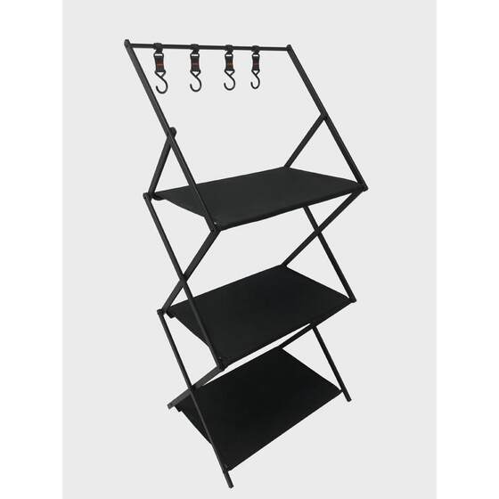 
Outdoor camping multi-layer storage rack aluminum alloy storage rack portable foldable storage rack self-driving tour picnic rack