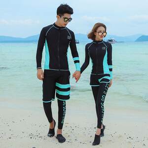 
Diving suit men and women long sleeves split couple trousers sun protection quick-drying surfing swimsuit suit snorkeling suit jellyfish suit