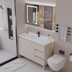 Yida floor-standing resaleable bathroom hand-washing and face-washing basin cabinet ceramic integrated basin bathroom cabinet combination