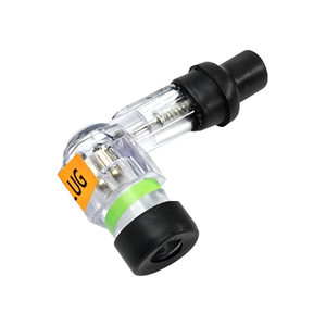 
Flash spark plug cap motorcycle high pressure cap spark plug cigarette rod tricycle 125.110.150 universal transparent