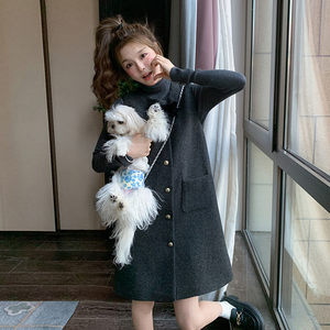 
Women's Clothing/Ladies' Boutique Dress Spring 2025 Others/other Whisk Solid Color Commuter Round Neck Single Row