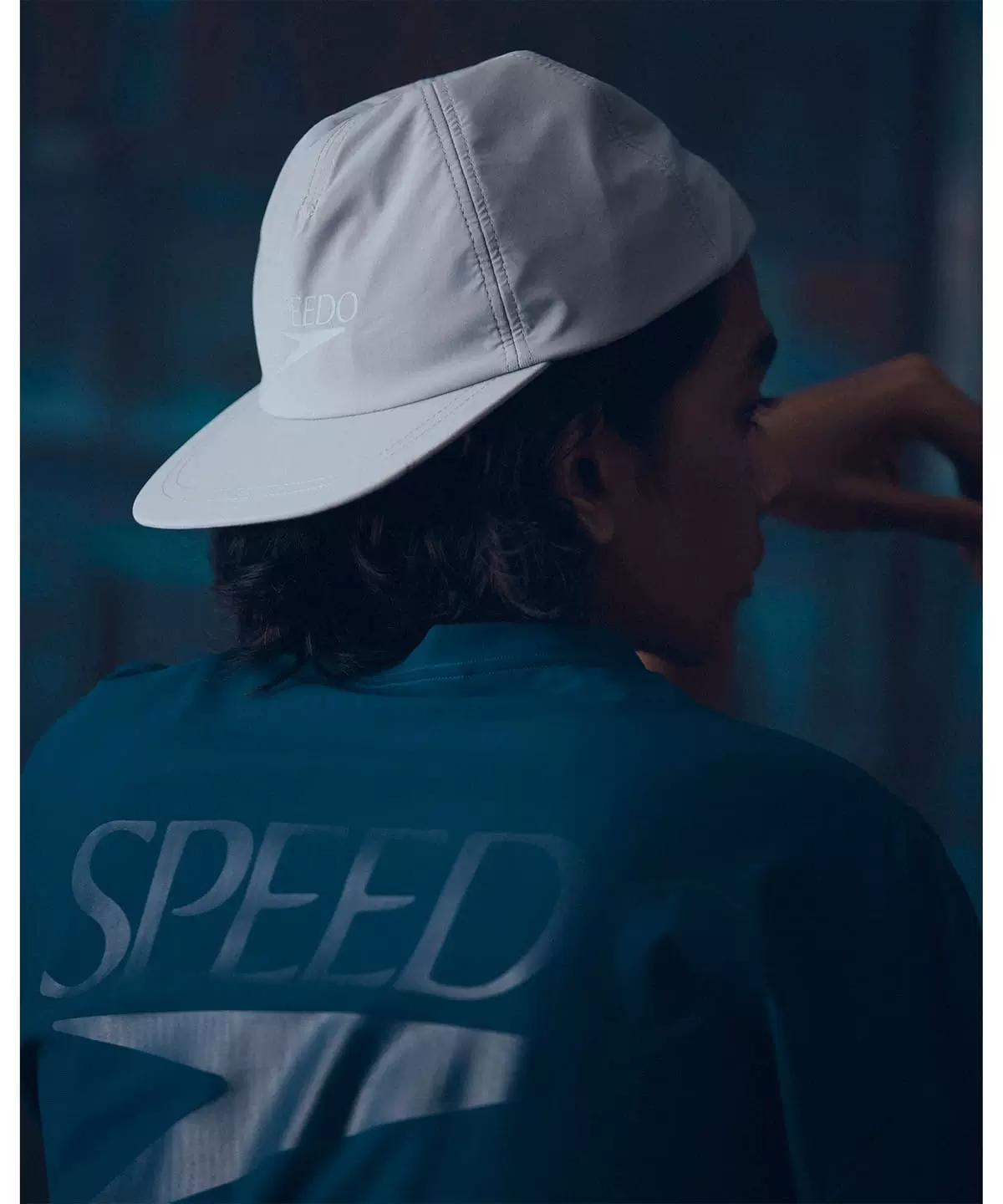 Speedo × BEAMS CAP 23SS 聯名限定機能防水水陸兩用抽繩棒球帽-Taobao