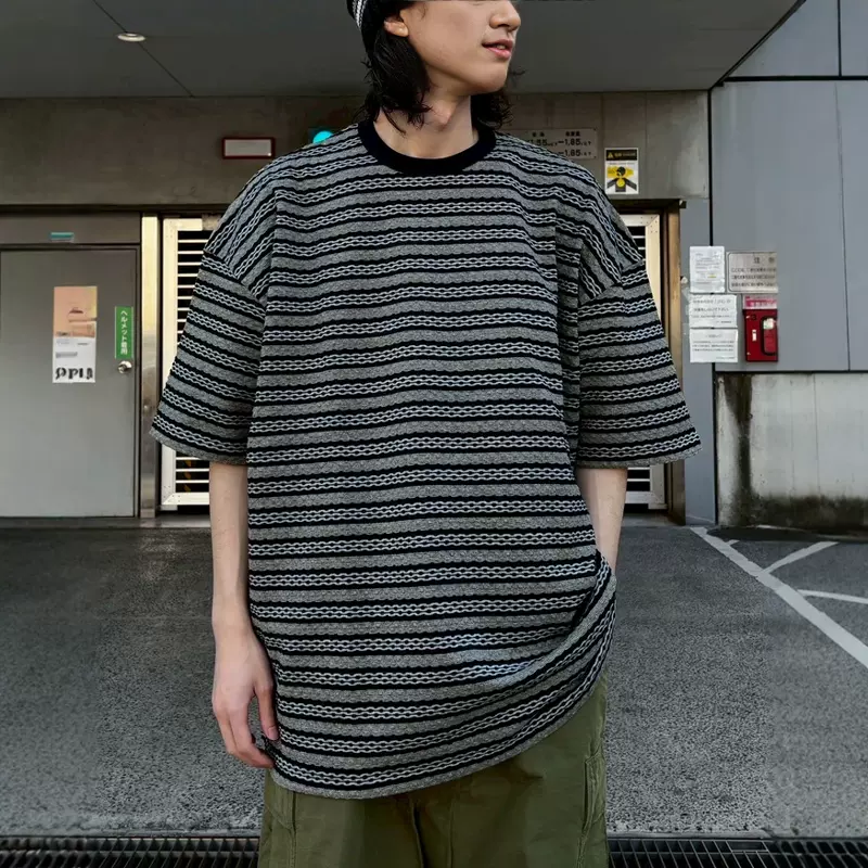 cootie Jacquard Sleeve S/S Tee S⁄S Sleeve Jacquard クーティ Polo