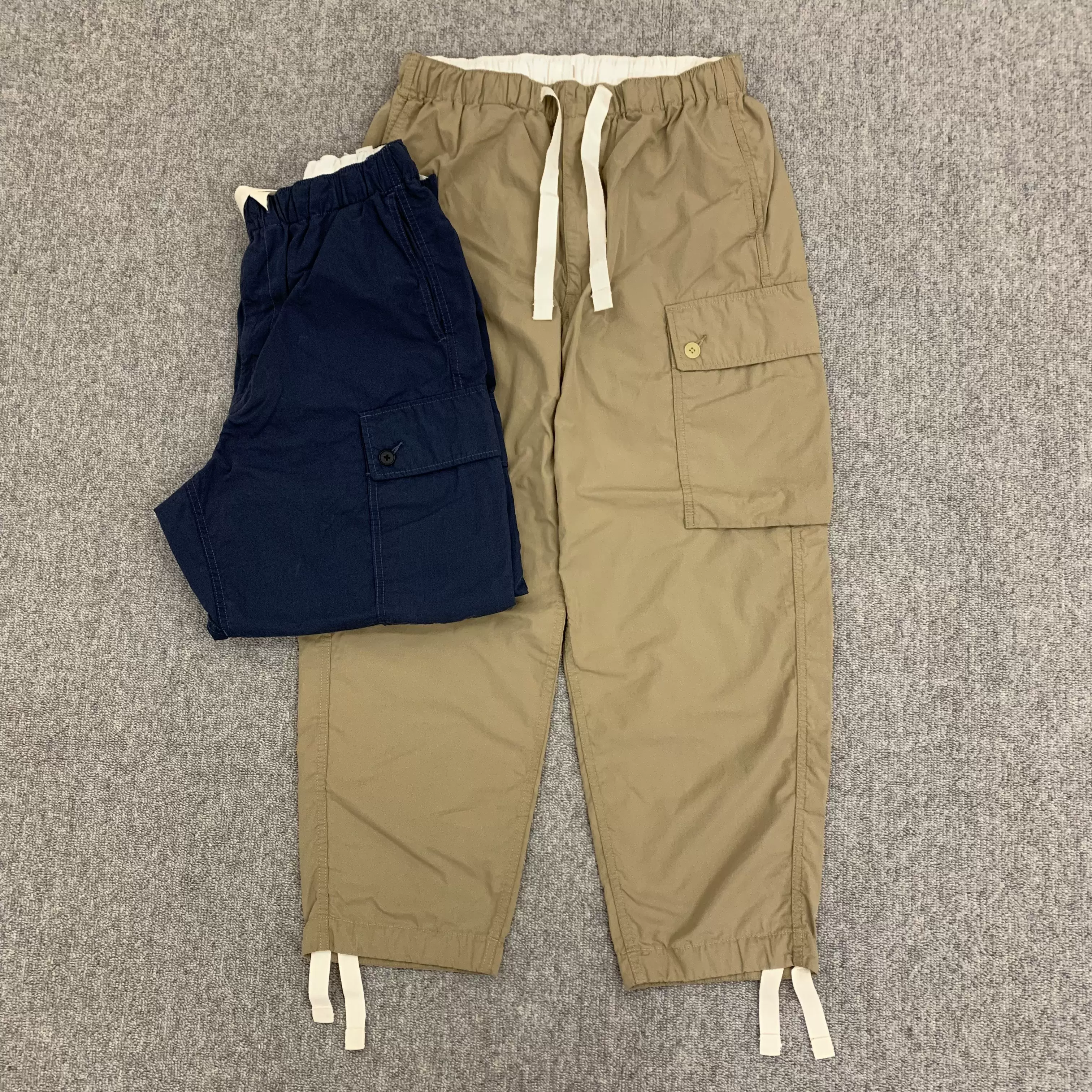 現貨 nanamica Easy Cargo Pants 23SS 包芯紗水洗抽繩休閒長褲-Taobao