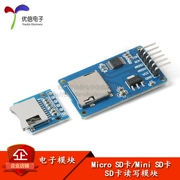 Mô-đun thẻ Micro/Mini SD, đầu đọc/ghi thẻ TF Giao diện SPI với chip chuyển đổi cấp độ