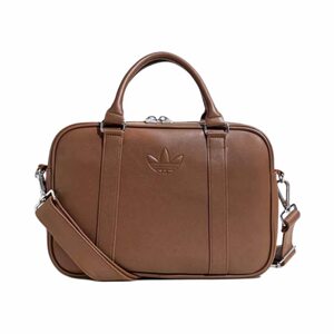 
adidas Originals/Clover Fashionable and Versatile PU Handbag Crossbody Bag Soft Brown KC0371