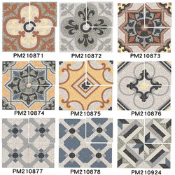 Terrazzo Parquet Floor Tiles 300X300 Hong Kong Style Retro Non-Slip Wear-Resistant Courtyard Tiles Balcony Tiles Tiles 200mm