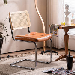 Bow chair wrought iron soft package second-hand backrest leisure chair
