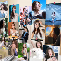 60 Zhao Lusi Posters Wall Stickers Decoration Student Room Dormitory Bedroom Background Wall Material Paper High-Definition Wallpaper
