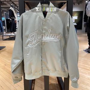 
Authentic JORDAN men's sports training casual loose baseball style stand collar jacket FN4660-005