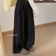 Simple commuting spring suit pants 2025 new Korean style drooping casual wide-leg pants high-waisted slim trousers