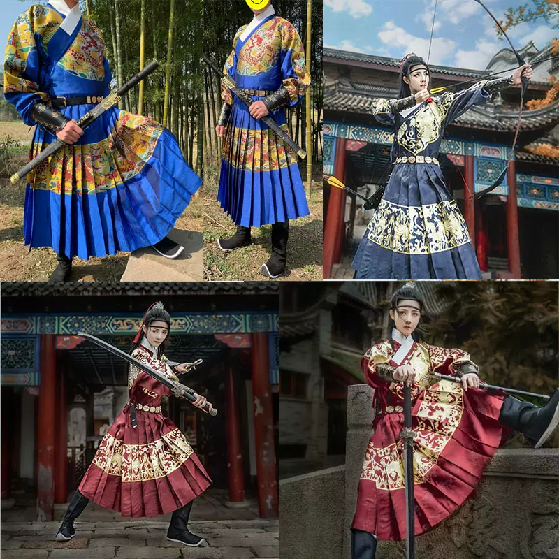 七巧坊霄汉如梦霓裳瑞龙吟出租赁明制伴郎团汉服国风男婚服飞鱼服-Taobao