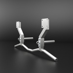 Dongji Stainless Steel Indoor Horizontal Bar Side-Mounted Multi-Position Pull-Up Bar Wall-Mounted Fitness Equipment Single Bar Rack