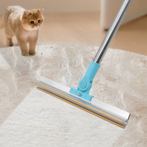 
Long handle pet scraper hair removal supplies cat and dog hair cleaner carpet scraper large stainless steel hair remover