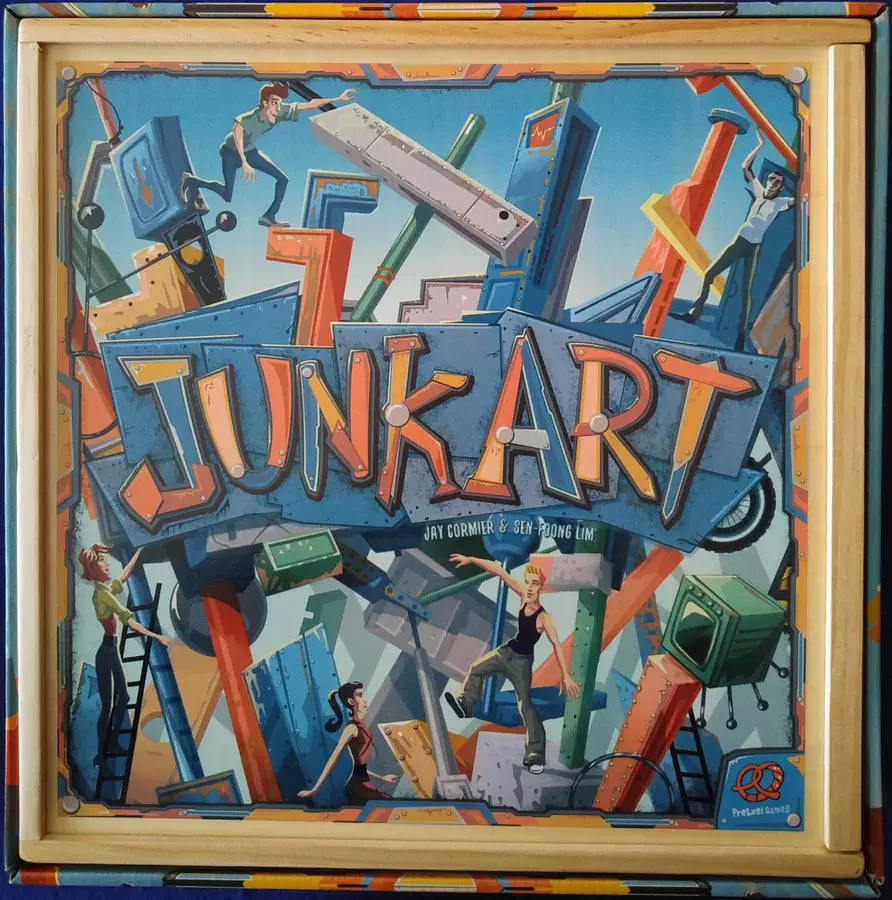 正版桌游Junk Art积木艺术木盒豪华版英文版全新现货- Taobao