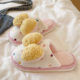
2025 New Furry Shoes Women's Winter Indoor Home Cute Polka Dot Bow Plush Warm Baotou Cotton Slippers