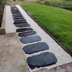 Natural Bluestone Stepping Stones Garden Lawn Stepping Stones Villa Non-Slip Paving Bricks Courtyard Garden Paving Stones
