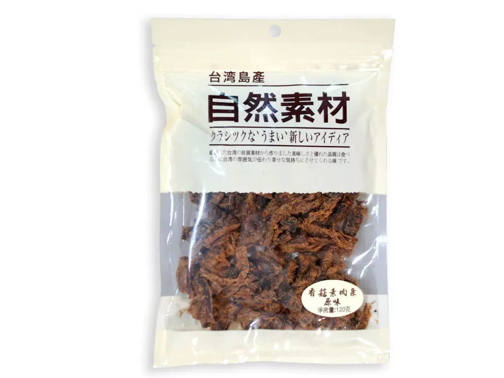 自然素材香菇素肉条原味120g/袋-Taobao