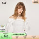 SLY Spring French elegant one-length sweet puff sleeve shirt for women 030HSR30-2450