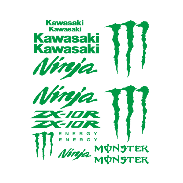 カワサキZX10R/ZX-10Rステッカーデカール - フルカーボディキット