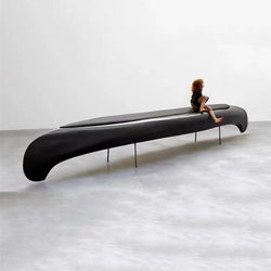 Designer Fiberglass Art Chen Mei Sailboat-Shaped Sofa Hotel Sales Office Leisure Chair Bench
