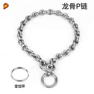 
Keel 304 stainless steel dog collar P chain medium size large dog dog golden retriever Kasrow neck training chain