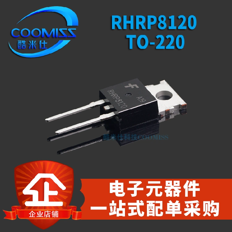 Bộ chỉnh lưu RHRP8120 TO220 điốt phục hồi nhanh in P8120 trình cắm chỉnh lưu ống hiệu ứng trường